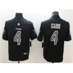 Nike Oakland Raiders #4 Derek Carr Black Vapor Impact Limited Jersey