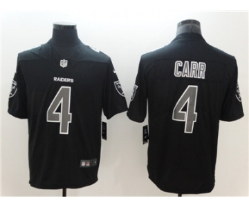 Nike Oakland Raiders #4 Derek Carr Black Vapor Impact Limited Jersey