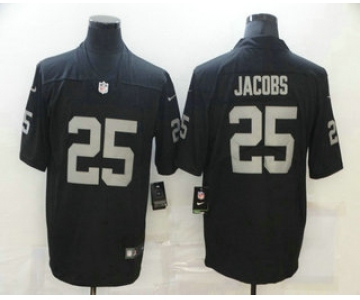 Men's Las Vegas Raiders #25 Josh Jacobs Black 2017 Vapor Untouchable Stitched NFL Nike Limited Jersey