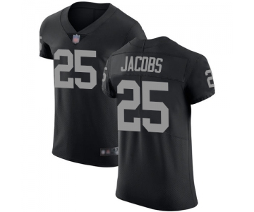 Raiders #25 Josh Jacobs Black Team Color Men's Stitched Football Vapor Untouchable Elite Jersey
