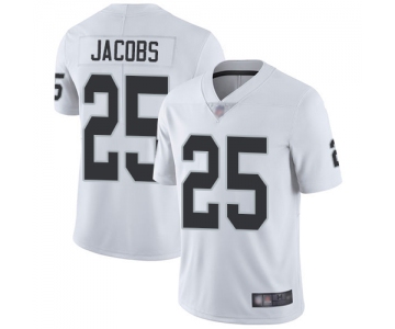 Raiders #25 Josh Jacobs White Men's Stitched Football Vapor Untouchable Limited Jersey