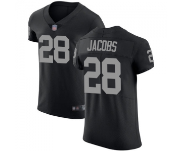 Raiders #28 Josh Jacobs Black Team Color Men's Stitched Football Vapor Untouchable Elite Jersey