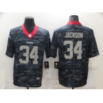 Men's Las Vegas Raiders #34 Bo Jackson 2020 Camo Limited Stitched Nike NFL Jersey