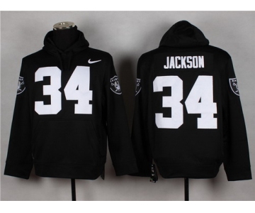 Nike Oakland Raiders #34 Bo Jackson Black Hoodie
