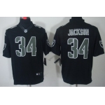 Nike Oakland Raiders #34 Bo Jackson Black Impact Limited Jersey