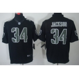 Nike Oakland Raiders #34 Bo Jackson Black Impact Limited Jersey