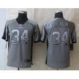 Nike Oakland Raiders #34 Bo Jackson Drift Fashion Gray Kids Jersey