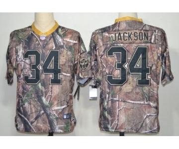Nike Oakland Raiders #34 Bo Jackson Realtree Camo Elite Jersey