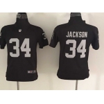 Youth Oakland Raiders #34 Bo Jackson Nike Black Game Jersey
