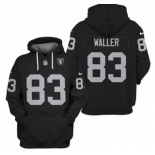Men's Las Vegas Raiders #83 Darren Waller Black 2021 Pullover Hoodie
