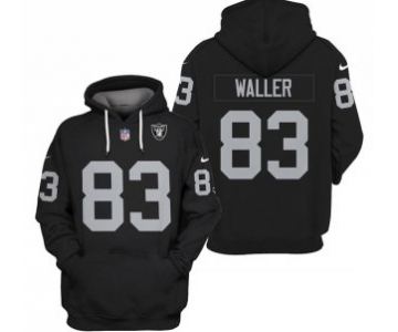 Men's Las Vegas Raiders #83 Darren Waller Black 2021 Pullover Hoodie