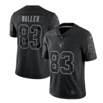 Men's Las Vegas Raiders #83 Darren Waller Black Reflective Limited Stitched Football Jersey