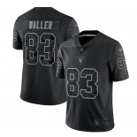 Men's Las Vegas Raiders #83 Darren Waller Black Reflective Limited Stitched Football Jersey