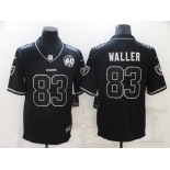 Men's Las Vegas Raiders #83 Darren Waller Black Shadow 2021 Vapor Untouchable Stitched Nike Limited Jersey