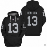 Men's Las Vegas Raiders #13 Hunter Renfrow Black 2021 Pullover Hoodie