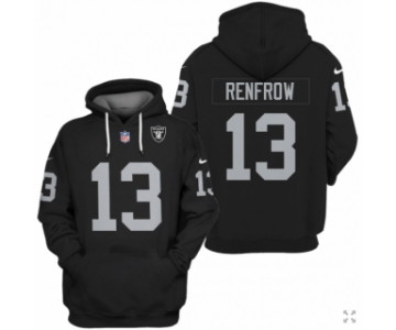 Men's Las Vegas Raiders #13 Hunter Renfrow Black 2021 Pullover Hoodie