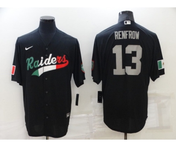Men's Las Vegas Raiders #13 Hunter Renfrow Black Mexico Stitched Jersey