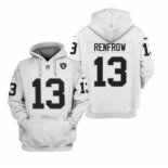 Men's Las Vegas Raiders #13 Hunter Renfrow White 2021 Pullover Hoodie