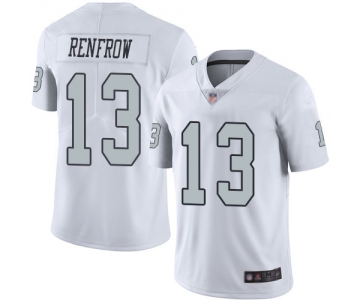 Raiders #13 Hunter Renfrow White Men's Stitched Football Limited Rush Jersey