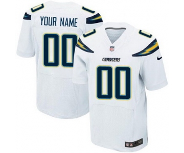 Men's Nike San Diego Chargers Customized 2013 White Elite Jersey