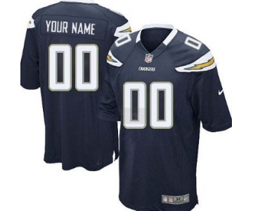 Men's Nike San Diego Chargers Customized Navy Blue Limited Jersey