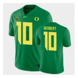 Men Oregon Ducks Justin Herbert College Football Green Game Jersey