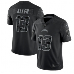 Men's Los Angeles Chargers #13 Keenan Allen Black Reflective Limited Stitched Football Jersey