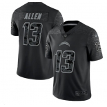 Men's Los Angeles Chargers #13 Keenan Allen Black Reflective Limited Stitched Football Jersey