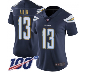 Nike Chargers #13 Keenan Allen Navy Blue Team Color Women's Stitched NFL 100th Season Vapor Limited Jersey