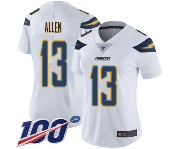 Nike Chargers #13 Keenan Allen White Women's Stitched NFL 100th Season Vapor Limited Jersey