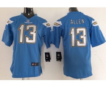 Nike San Diego Chargers #13 Keenan Allen 2013 Light Blue Game Kids Jersey