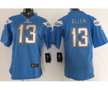 Nike San Diego Chargers #13 Keenan Allen 2013 Light Blue Game Womens Jersey