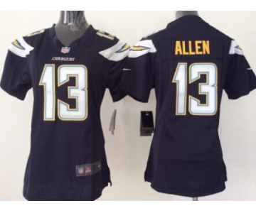 Nike San Diego Chargers #13 Keenan Allen 2013 Navy Blue Game Womens Jersey