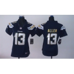 Nike San Diego Chargers #13 Keenan Allen 2013 Navy Blue Limited Womens Jersey