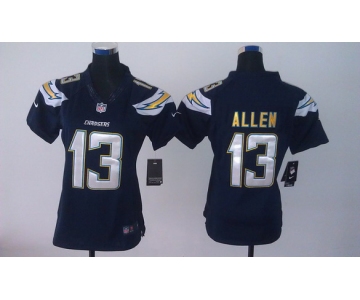 Nike San Diego Chargers #13 Keenan Allen 2013 Navy Blue Limited Womens Jersey
