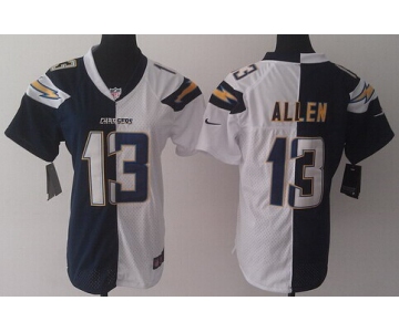 Nike San Diego Chargers #13 Keenan Allen 2013 Navy Blue/White Two Tone Womens Jersey