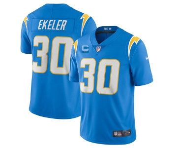 Men's Los Angeles Chargers 2022 #30 Austin Ekeler Blue With 2-star C Patch Vapor Untouchable Limited Stitched NFL Jersey