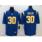 Men's Los Angeles Chargers #30 Austin Ekeler Royal Blue 2020 NEW Color Rush Stitched NFL Nike Limited Jersey