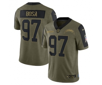 Men's Los Angeles Chargers #97 Joey Bosa Nike Olive 2021 Salute To Service Limited Player Jersey