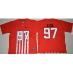 Men's Ohio State Buckeyes #97 Joey Bosa Red Stitched NCAA Nike Elite 2016 College Football Jersey