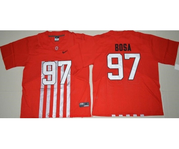 Men's Ohio State Buckeyes #97 Joey Bosa Red Stitched NCAA Nike Elite 2016 College Football Jersey
