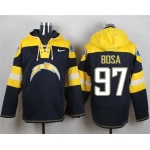 Nike Chargers #97 Joey Bosa Navy Blue Player Pullover Hoodie