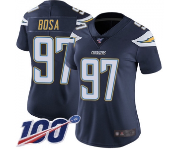 Nike Chargers #97 Joey Bosa Navy Blue Team Color Women's Stitched NFL 100th Season Vapor Limited Jersey