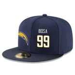 San Diego Chargers #99 Joey Bosa Snapback Cap NFL Player Navy Blue with White Number Stitched Hat