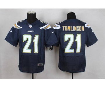 Men's San Diego Chargers #21 LaDainian Tomlinson 2013 Nike Navy Blue Elite Jersey