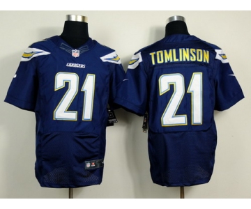 Nike San Diego Chargers #21 LaDainian Tomlinson 2013 Navy Blue Elite Jersey
