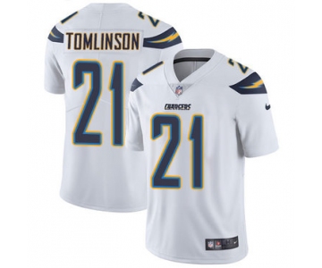 Nike San Diego Chargers #21 LaDainian Tomlinson White Men's Stitched NFL Vapor Untouchable Limited Jersey