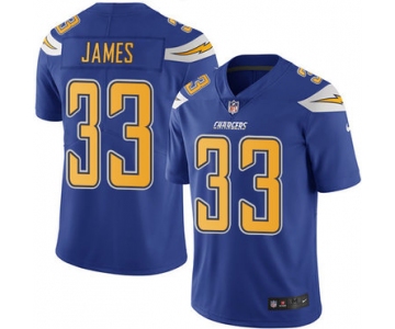 Nike Chargers #33 Derwin James Electric Blue Youth Stitched NFL Limited Rush Jersey