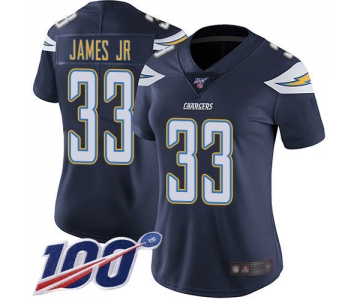 Nike Chargers #33 Derwin James Jr Navy Blue Team Color Women's Stitched NFL 100th Season Vapor Limited Jersey