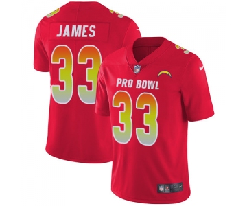 Nike Los Angeles Chargers #33 Derwin James Red Men's Stitched NFL Limited AFC 2019 Pro Bowl Jersey